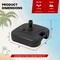 Black HDPE Patio Umbrella Base with Water and Sand Fill for Stability